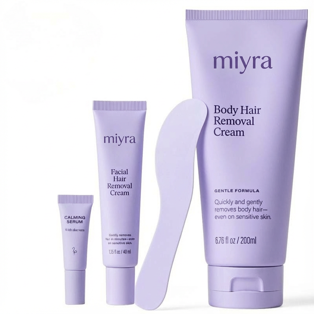 Facial & Body Hair Removal Cream Kit